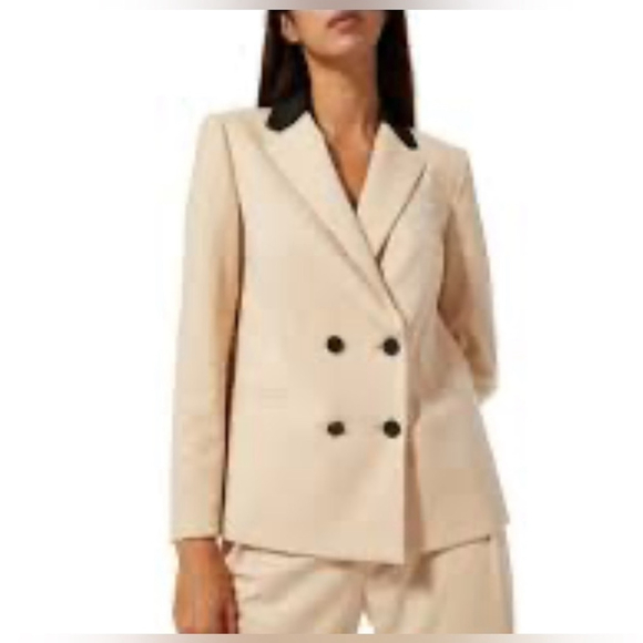 Alice + Olivia Jackets & Blazers - Alice + Olivia Bergen Double Breasted Blazer, Sepia/BLK